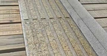 黄冈黄金麻盲道石 盲条