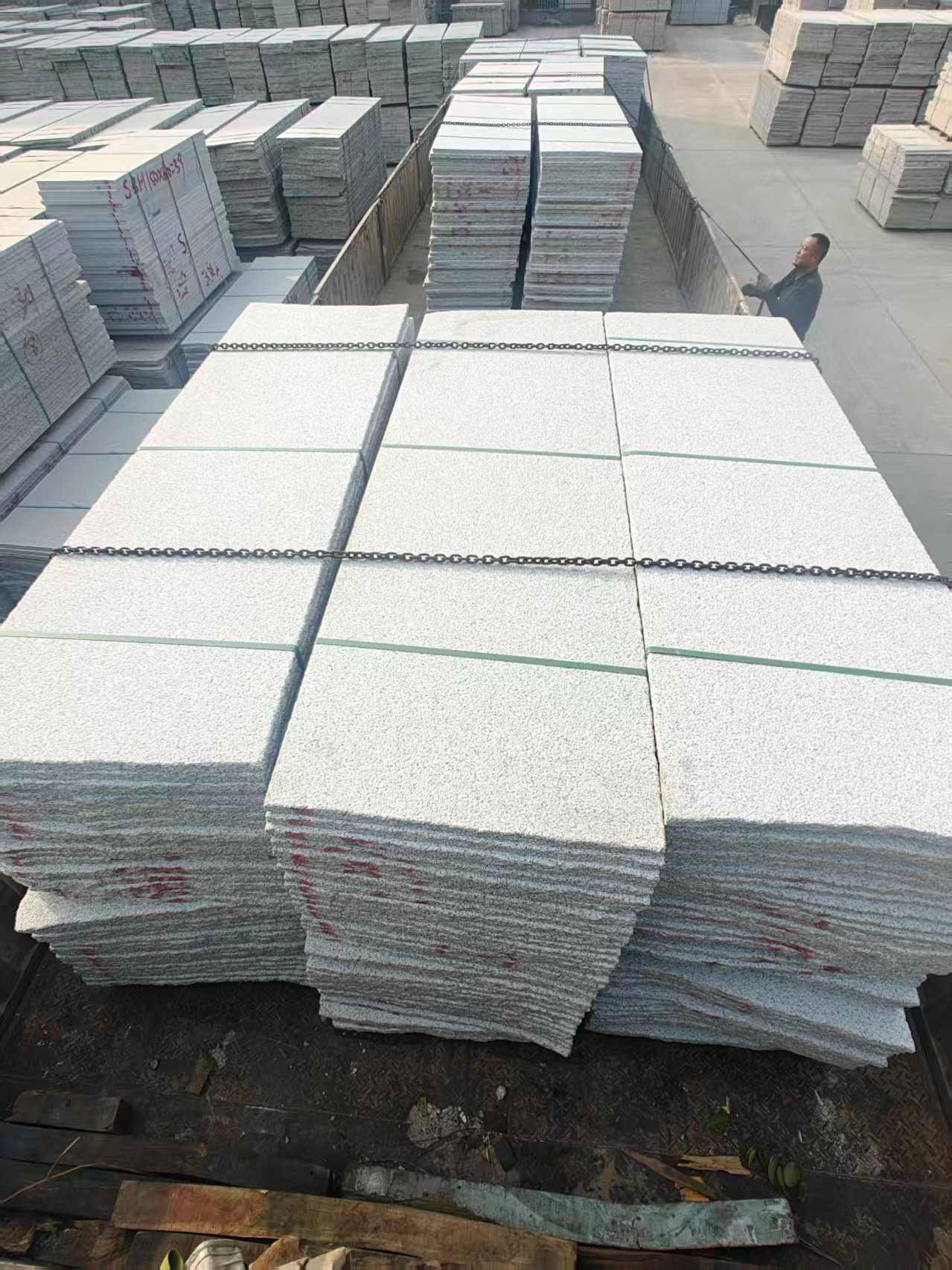 黄冈芝麻白毛板，石材毛板