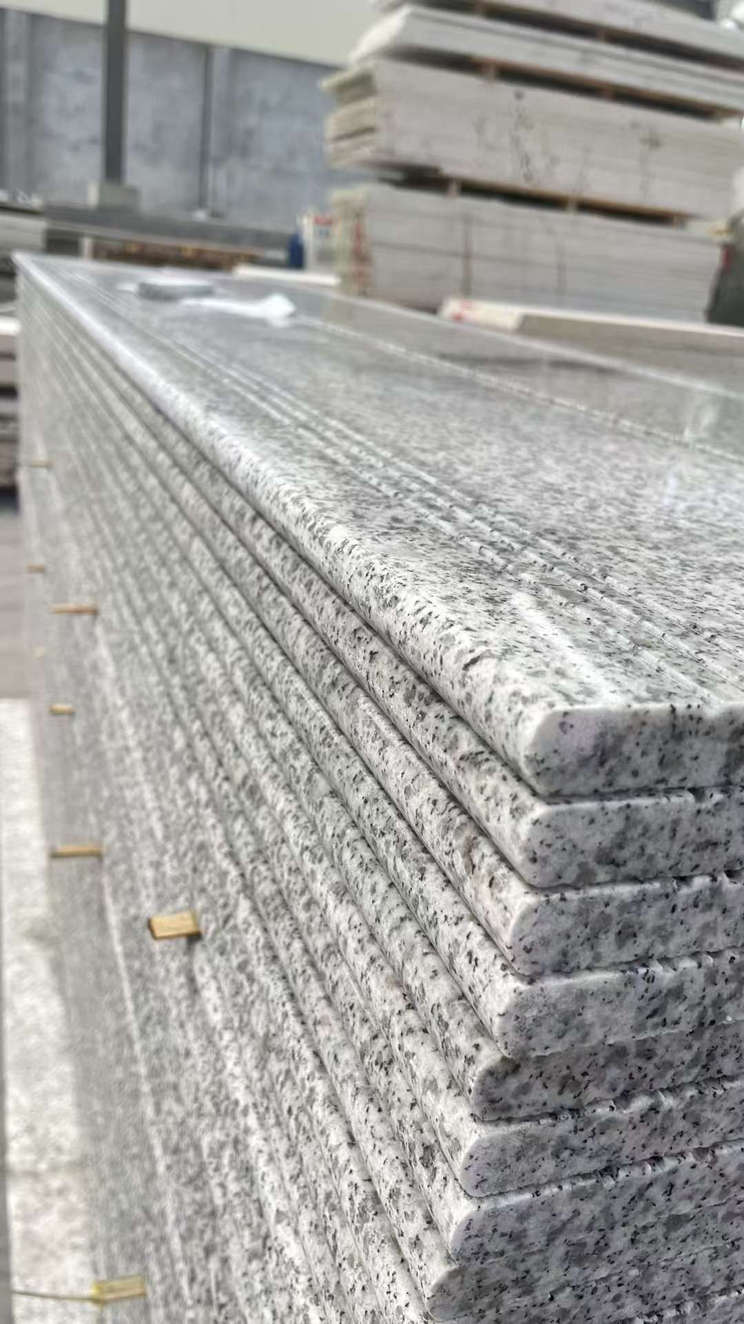 黄冈芝麻白楼梯踏步 花岗岩楼梯板材