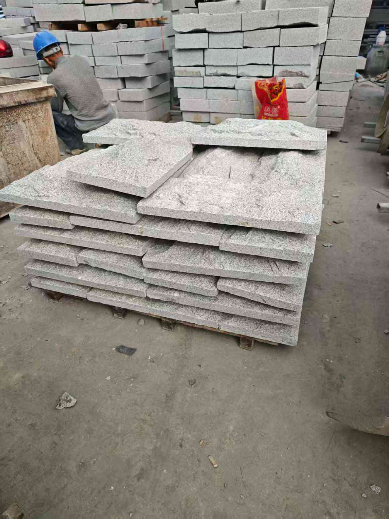 黄冈芝麻白蘑菇石，自然面